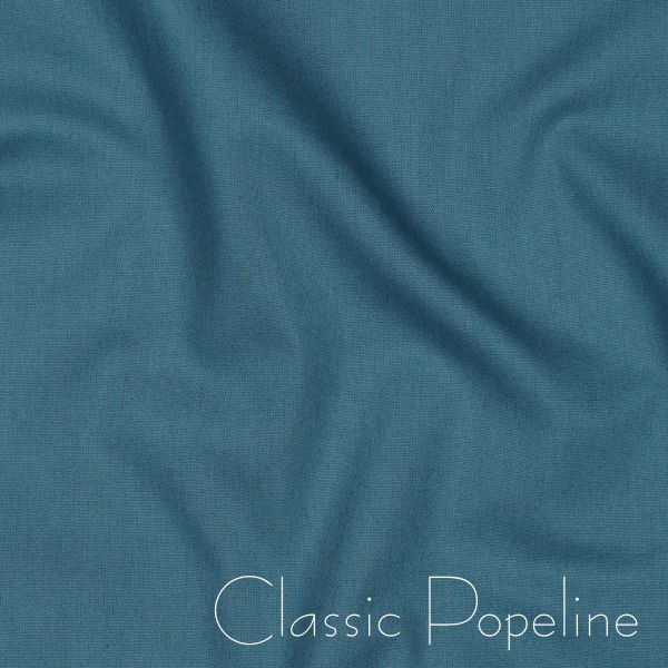 Baumwollstoff uni blau - Baumwolle Popeline – Cotton Poplin blue