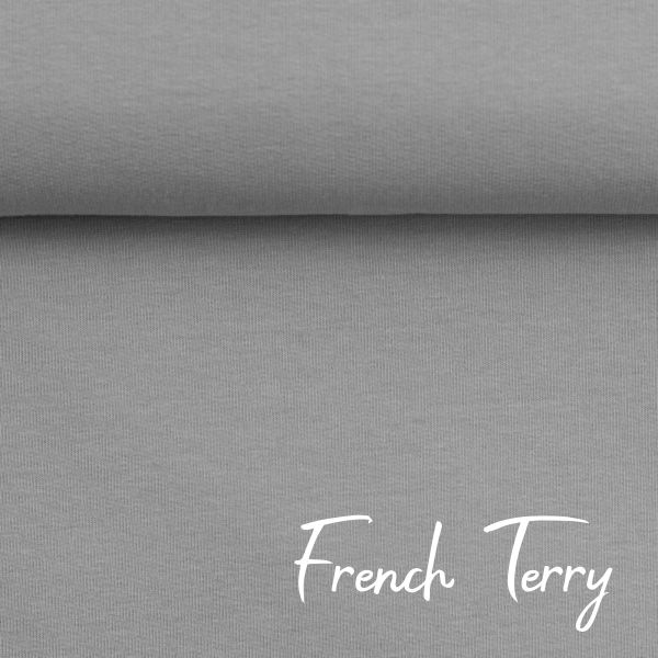 Sweat uni hellgrau - French Terry MAIKE von Swafing