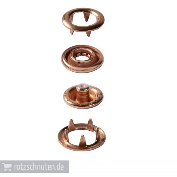 10 Jersey Druckknöpfe PRYM – 10mm kupfer mit Werkzeug