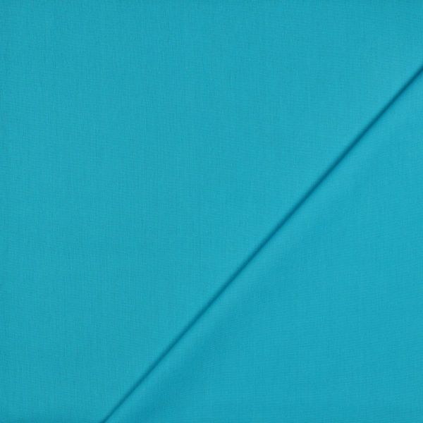 Baumwollstoff uni hell türkis - Baumwolle Popeline – Cotton Poplin light turquoise