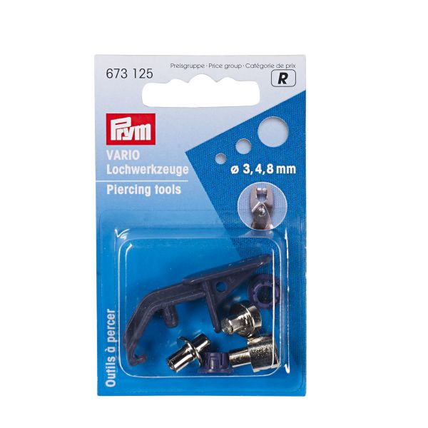 Lochwerkzeug für die PRYM Vario Zange – Lochgröße 3, 4 und 8mm
