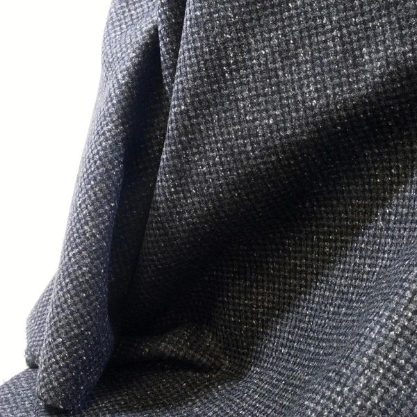 Wollstoff für Jacken Mäntel Röcke Ponchos - Wolle Mix Alberto anthrazit grau