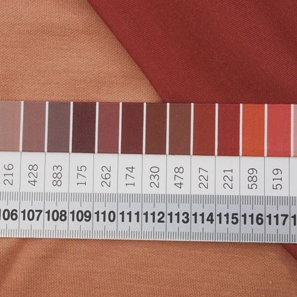 Viskosejersey doubleface terracotta rost - Soft Viskose Jersey Ida von Swafing