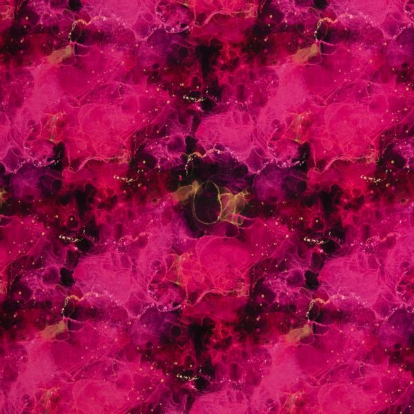 Swafing Modal French Terry Connected to Universe pink – Christiane Zielinsky