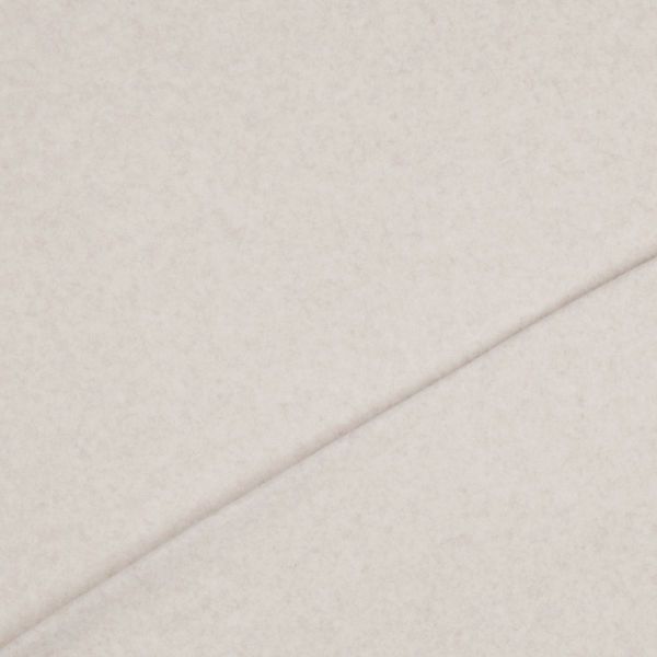 Bio Baumwollfleece – Beige Melange – kuscheliger Fleece aus 100 % Organic Cotton