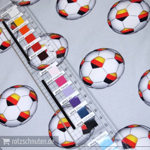 Baumwolljersey Fußball grau Schland Soccer, Football, Fussball, Jersey – FVJ96