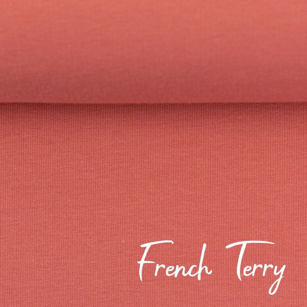 Sweat uni coral - French Terry MAIKE von Swafing