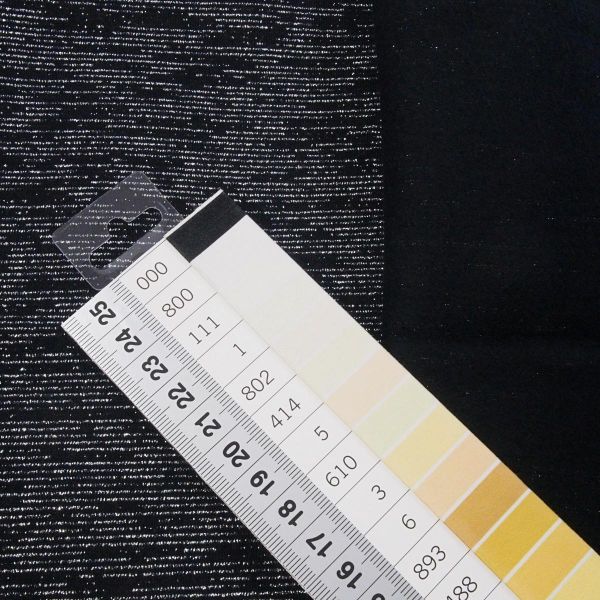 Glamour Sweat schwarz silber – kuscheliger French Terry mit Glitzer von Swafing