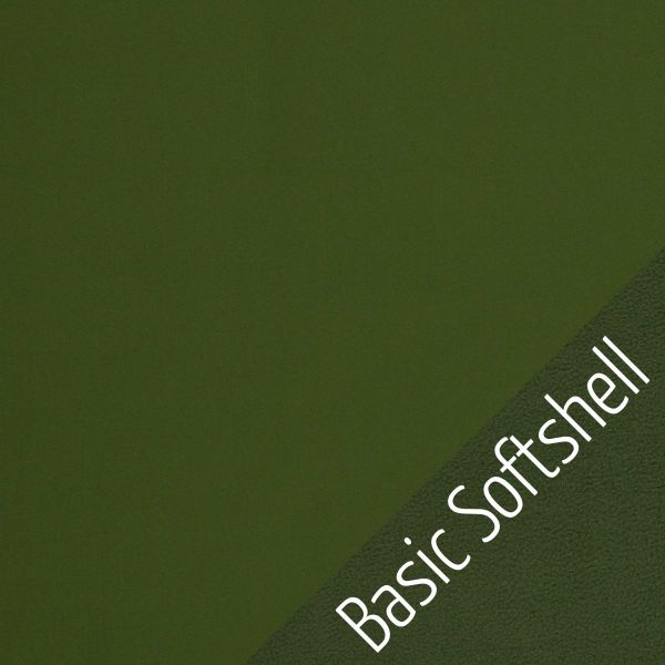 Basic Softshell uni khaki oliv grün – Outdoorstoff für Jacken Taschen & Co leicht elastisch