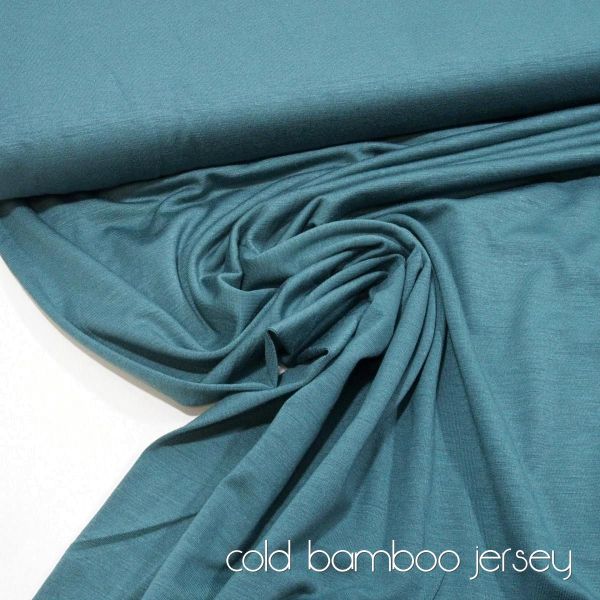 Viskose Jersey knitterfrei aus Bambus dusty green - cold bamboo jersey knit