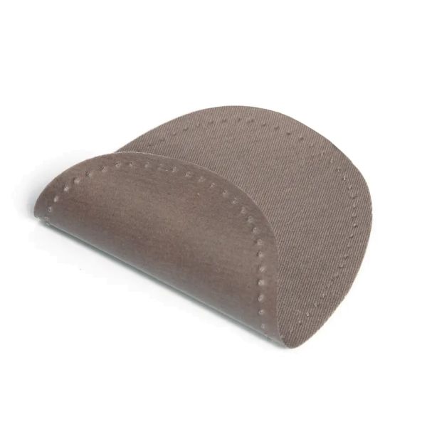 2 Reparatur Patches grau für Knie & Ellenbogen oval 14x10cm Flicken aufbügelbar