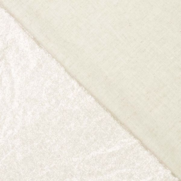 Foil Glitter silver – schimmernder Viskose Leinen Stoff silber für edle Looks