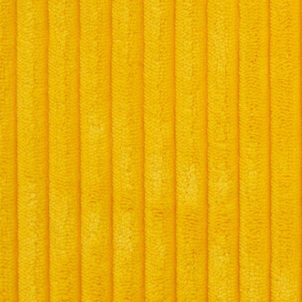 Samtcord uni zitronen gelb – robuster Breitcordstoff für Möbel & Taschen Wanja von Swafing