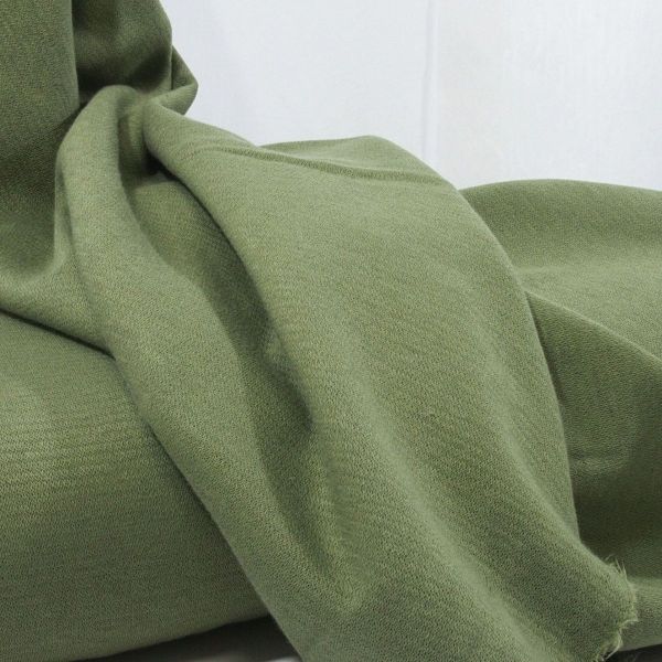 Bio Strick Jersey oliv - Mind the Maker Organic Woolen Ottoman olive green