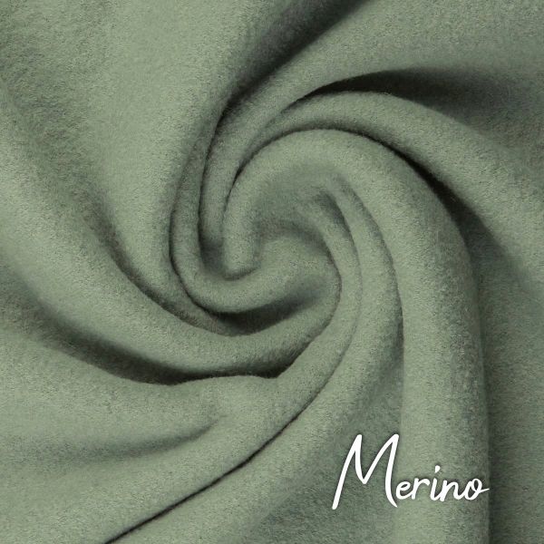 Merino aus 100% Schurwolle - Wollstoff mint von Swafing Wollwalk Walkloden