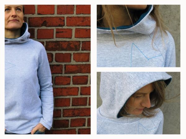 Schnittmuster FRAU TONI • Raglan Kapuzensweater von Studio Schnittreif • Gr. XS-XL