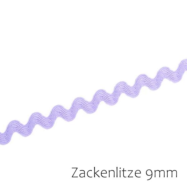 Zackenlitze 9mm flieder – Borte Spitze Zackenband
