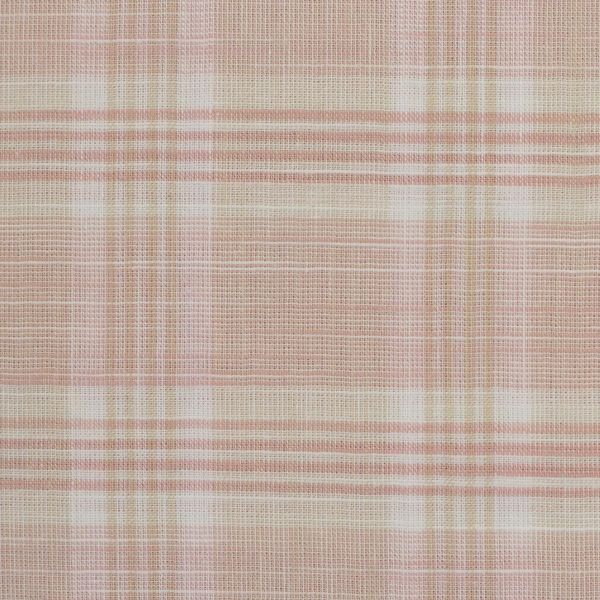 Baumwolle kariert Leinenstruktur altrosa beige – Serie Tina von Swafing