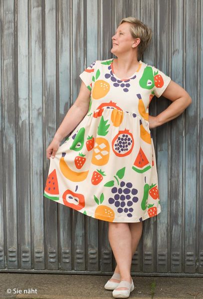 Jersey mit Früchten Apfel Melone Birne Ananas - Juicy by Käselotti