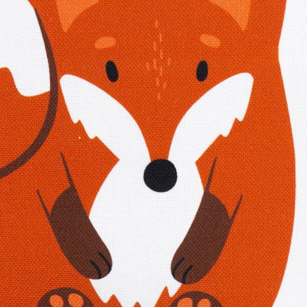 DIY Nähset Turnbeutel Fuchs von Käselotti - Tierbeutel Panel 75x150cm