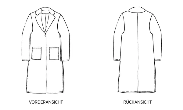 Schnittmuster FRAU SHIRA • Sommer Mantel von Studio Schnittreif • Gr. XS-XXL
