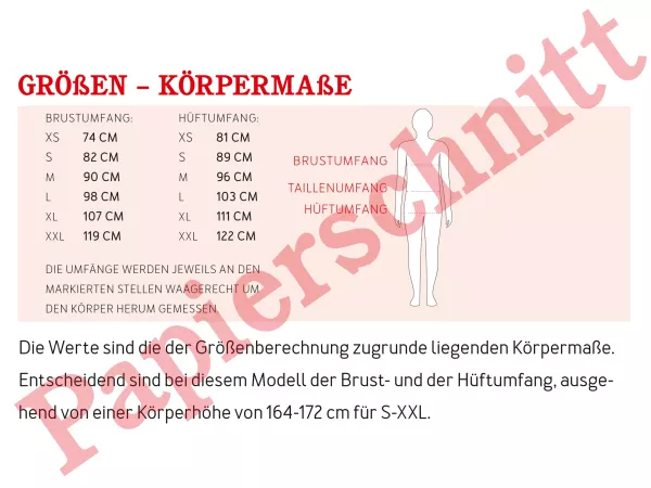 Schnittmuster FRAU HILDA • Schlafanzug Pyjama von Studio Schnittreif • Gr. XS-XXL