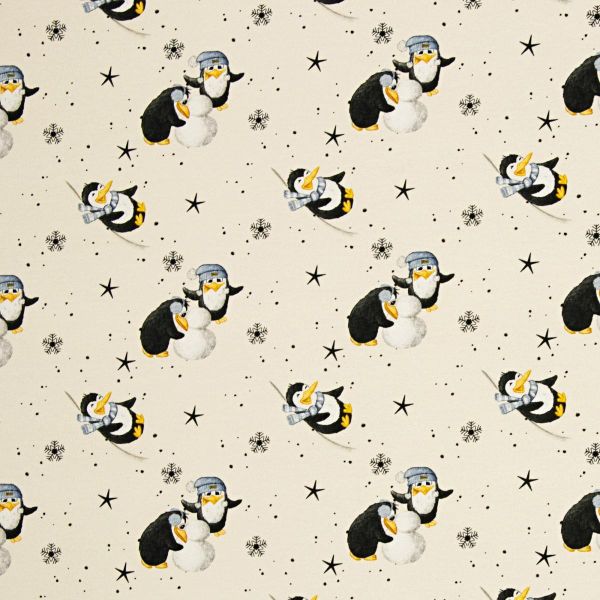 Sweat mit Pinguinen beim Rodeln im Winter Schnee - Funtarktis French Terry by Swafing