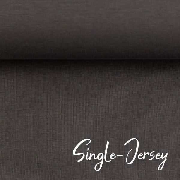 Jersey uni dunkelgrau - Baumwolljersey VANESSA von Swafing