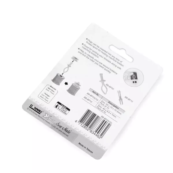 10 Spulenhalter für Ordnung im Garn Regal - für Unterfadenspulen Bobbin Mates