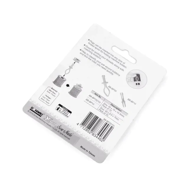 10 Spulenhalter für Ordnung im Garn Regal - für Unterfadenspulen Bobbin Mates