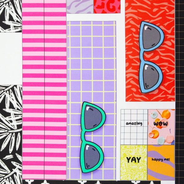 DIY Nähset Cherry Picking Bag Popcorn und Tiger - Beutel Tasche Panel 95x140cm