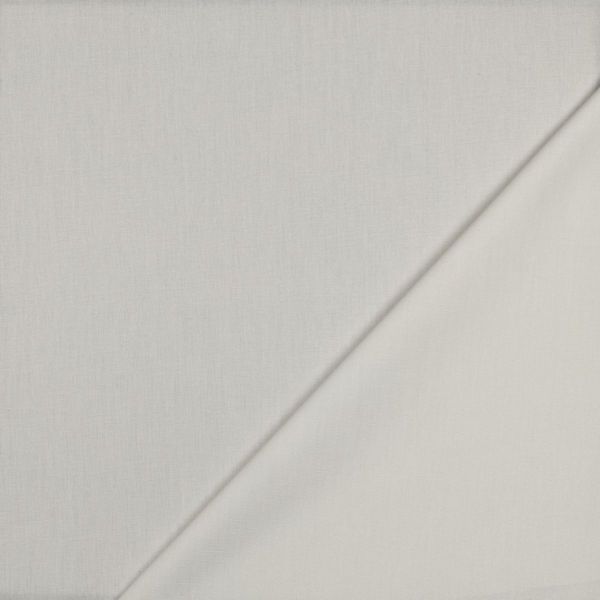Baumwollstoff uni creme weiß - Baumwolle Popeline – Cotton Poplin ecru