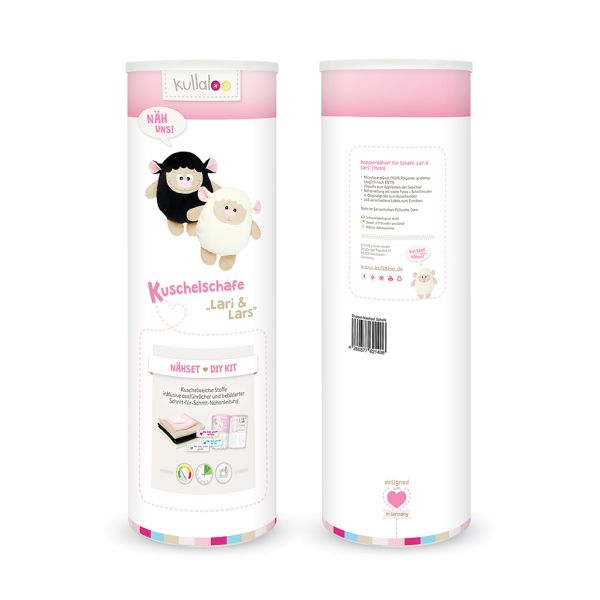 Kullaloo Schafe LARI & LARS schwarz weiß – Nähset für zwei Kuscheltiere