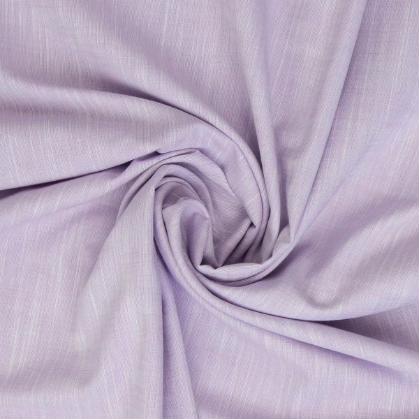 Baumwolle Chambray Leinenstruktur flieder – Sanna Marin von Swafing