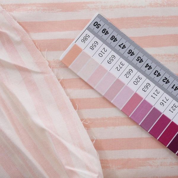 Baumwolle Streifen altrosa lachs - ZIP! by Rashida Coleman Hale