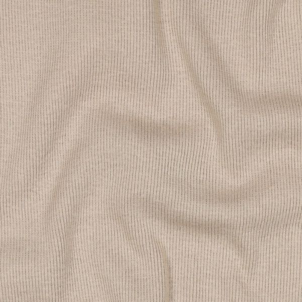 Bio Strickbündchen creme beige – fein geripptes Bündchen 2x2 Organic Rib Tube sand