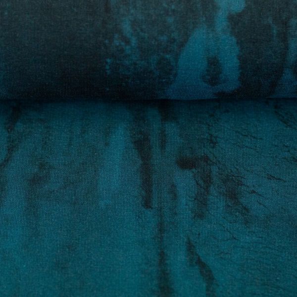 Swafing Wintersweat On the Rocks petrol – abstrakter Kombistoff von Thorsten Berger