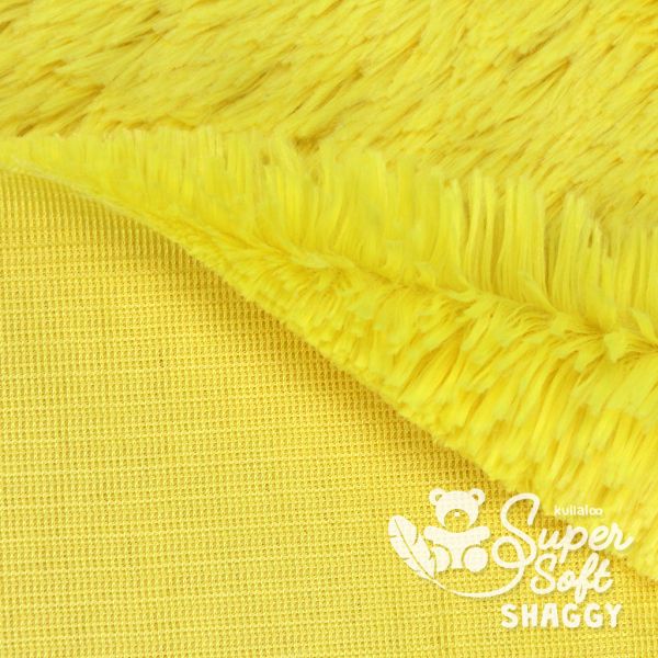 Kullaloo Zottel Shaggy gelb – Langhaarplüsch 100x75cm