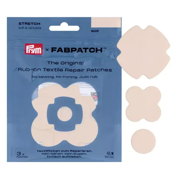 Prym x FabPatch Stretch Reparaturflicken beige 3 Stück
