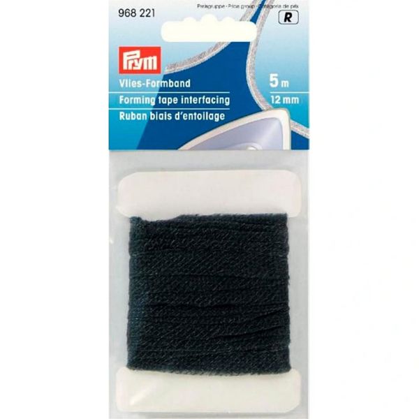 Vlies Formband schwarz von Prym – Kanten sichern und fixieren (5m)