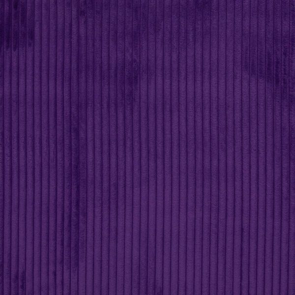 Samtcord uni violett lila – robuster Breitcordstoff für Möbel & Taschen Wanja von Swafing