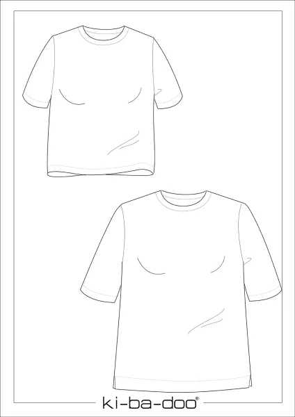 Schnittmuster Shirt Damen – Mix & Match von KiBaDoo Gr. 32-58