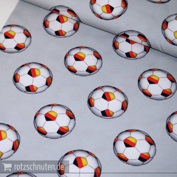 Baumwolljersey Fußball grau Schland Soccer, Football, Fussball, Jersey – FVJ96