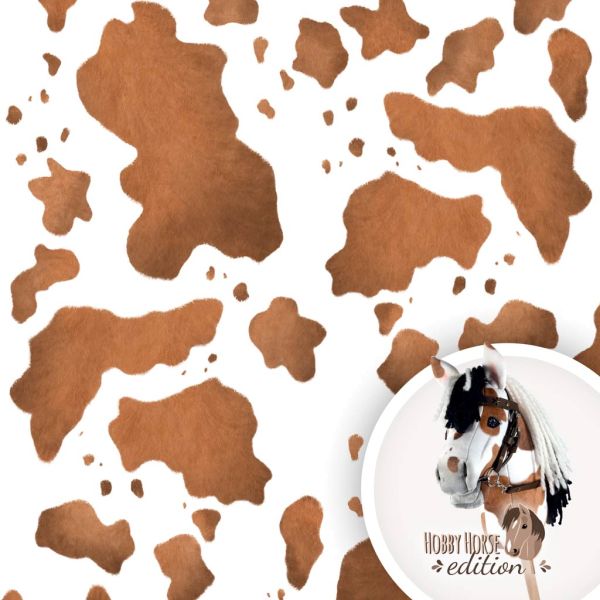 Kullaloo Plüsch SuperSoft Shorty Schecke hellbraun - Hobby Horse Edition 100x75cm