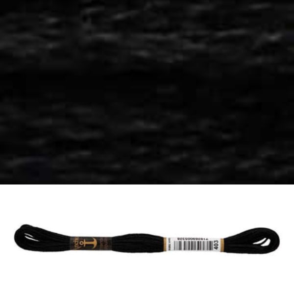 Stickgarn Anchor schwarz