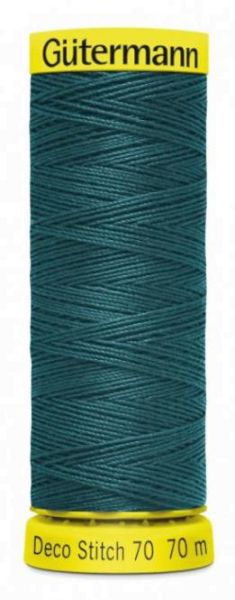 Deco Stitch 70 petrol - 70m kräftiges Nähgarn Fb. 0870 von Gütermann für Zierstiche und Steppnähte