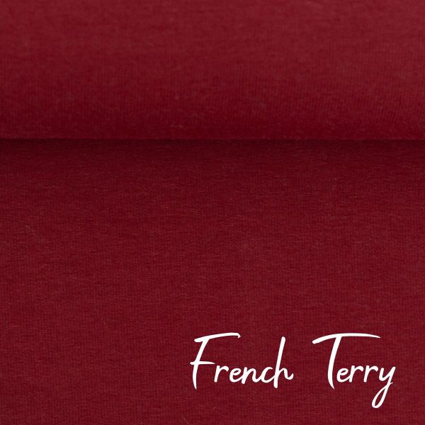 Sweat uni dunkelrot – French Terry bordeaux Maike von Swafing HW21/22