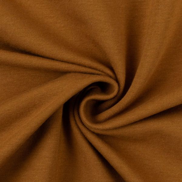 Soft Sweat uni ocker – angerauhter French Terry camel Heike von Swafing HW21/22