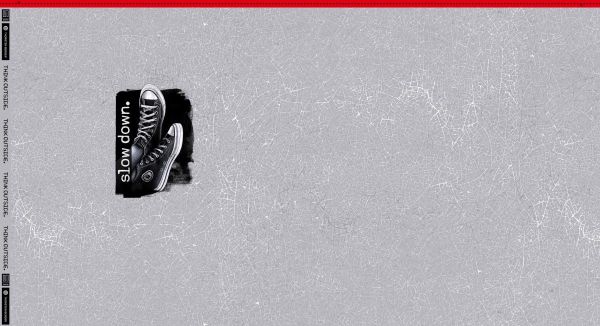 Sweat Sneaker hellgrau - Slow Down by Thorsten Berger – 90cm Panel French Terry