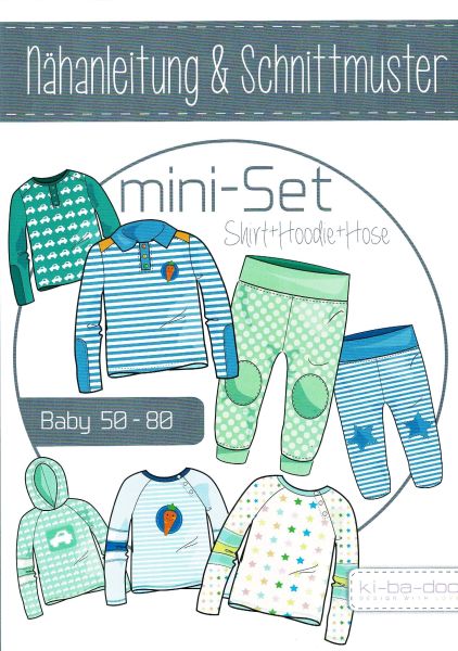 Schnittmuster Mini Set BOY Shirt Hoodie und Hose von KiBaDoo